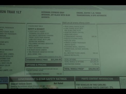 New 2026 Chevrolet Trax LT FWD image 21