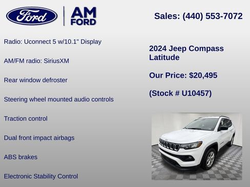 Used 2024 Jeep Compass Latitude AWD/4WD image 6