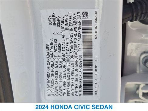 Certified 2024 Honda Civic Sport image 26