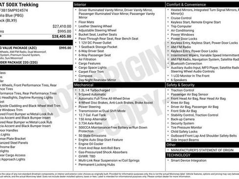 Used 2021 FIAT 500X Trekking w/ Trekking Value Package image 33