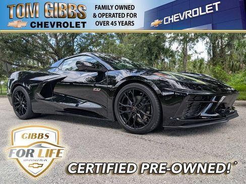 Used 2023 Chevrolet Corvette Stingray Premium Conv w/ Stealth Interior Trim Package RWD image 1