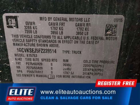 Used 2015 Chevrolet Silverado 1500 LTZ Z71 w/ LTZ Plus Package image 18