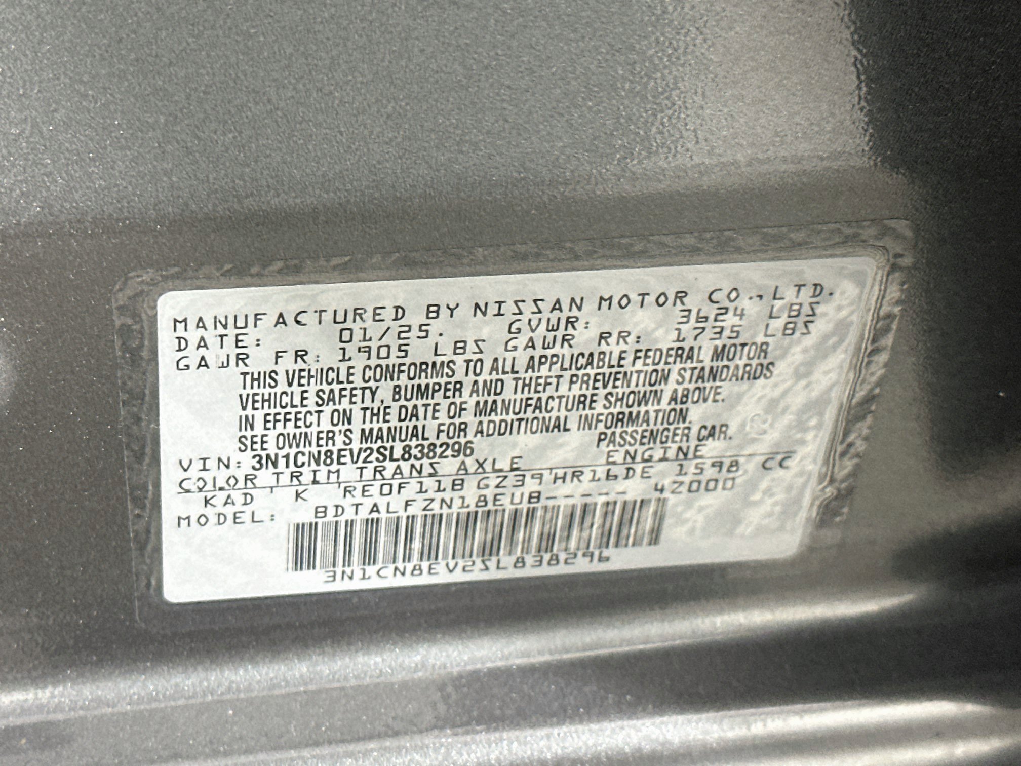 Used 2025 Nissan Versa SV FWD image 12