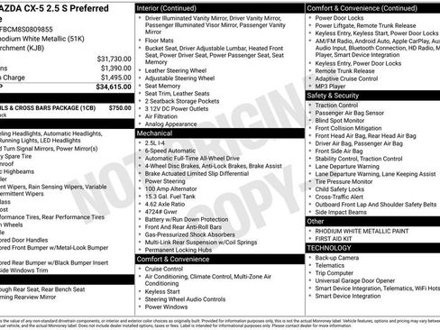 New 2025 MAZDA CX-5 AWD 2.5 S image 34