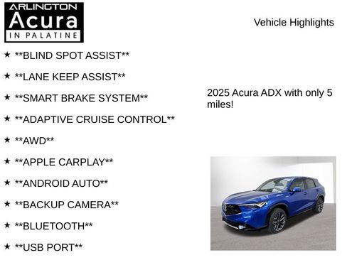 New 2025 Acura ADX A-Spec image 7