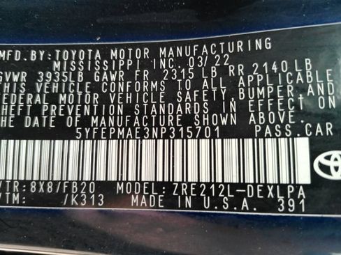Used 2022 Toyota Corolla LE FWD image 44