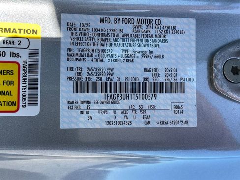 New 2026 Ford Mustang Premium w/ Anti-Theft Package RWD image 24