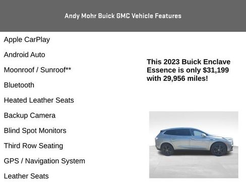 Used 2023 Buick Enclave Essence w/ Experience Buick Package FWD image 4