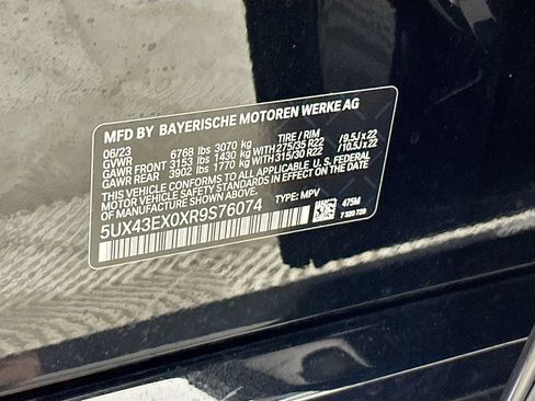 Used 2024 BMW X6 M60i w/ Parking Assistance Package AWD/4WD image 32