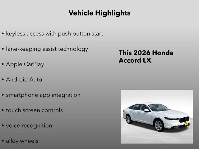 New 2026 Honda Accord LX image 10