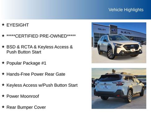 Certified 2025 Subaru Outback Premium w/ Popular Package #1 image 5