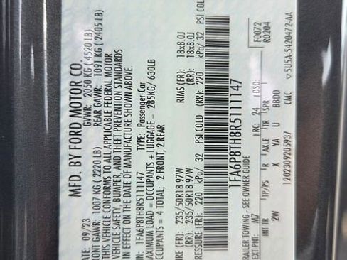 Certified 2024 Ford Mustang Coupe RWD image 18