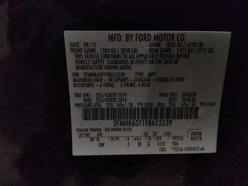 Used 2015 Ford Flex Limited w/ Equipment Group 303A image 33