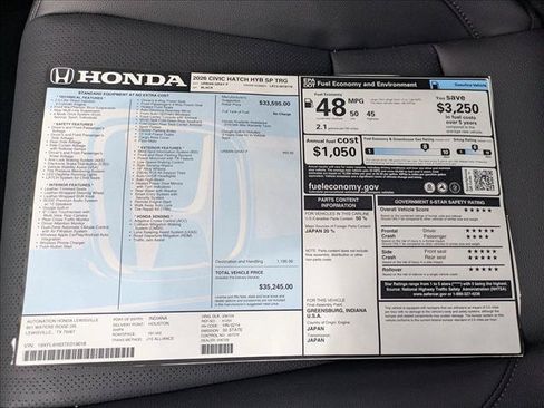 New 2026 Honda Civic Sport Touring image 18