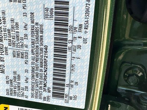 New 2025 Ford Bronco Sport Outer Banks image 14