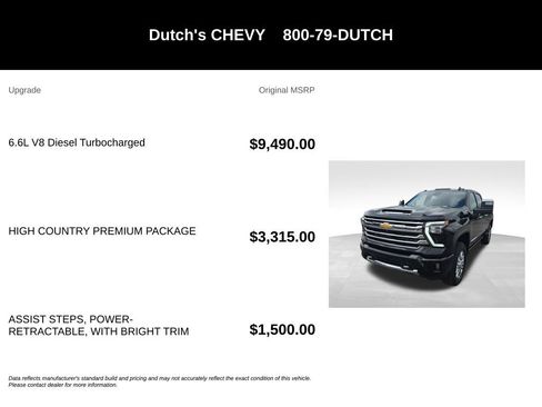 Used 2024 Chevrolet Silverado 2500 High Country w/ High Country Premium Package AWD/4WD image 5