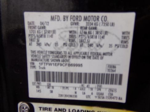 Used 2012 Ford F150 FX4 w/ FX Luxury Pkg AWD/4WD image 65