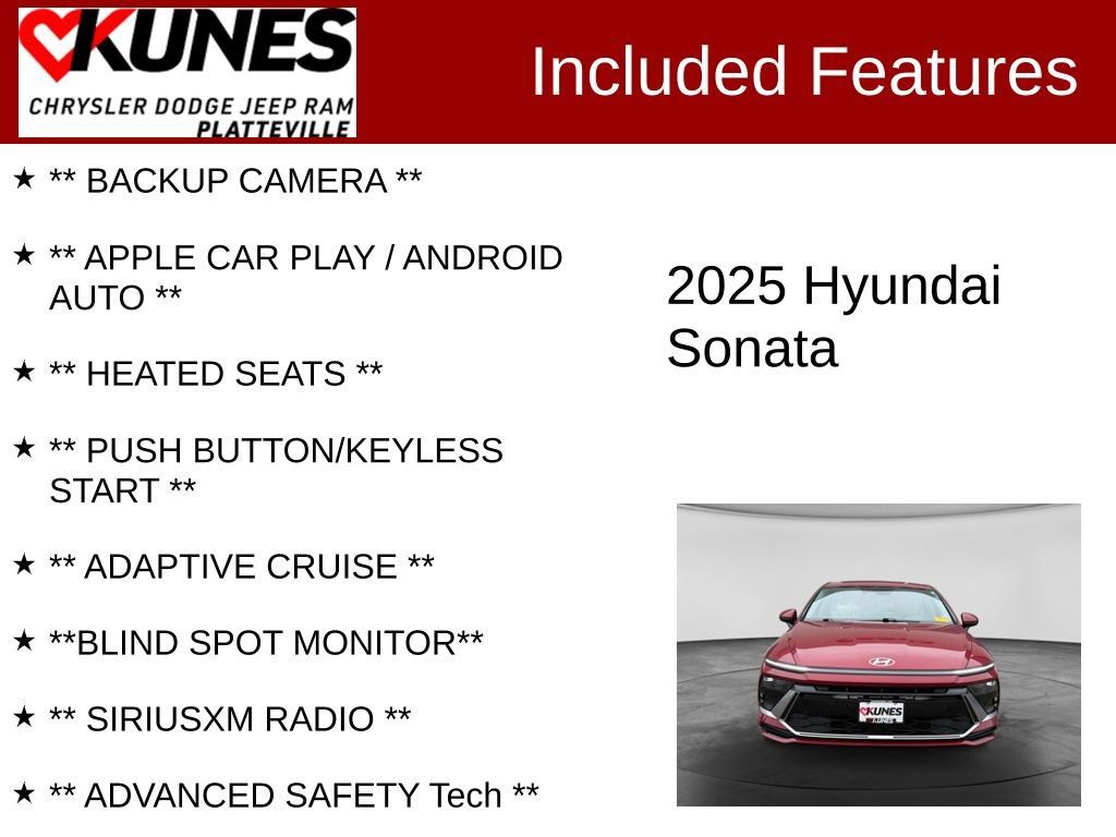 Used 2025 Hyundai Sonata SEL FWD image 2