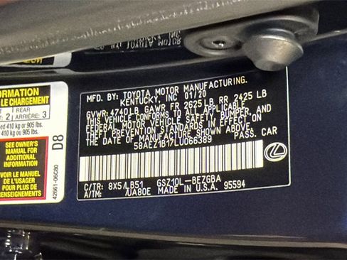 Used 2020 Lexus ES 350 Luxury image 31