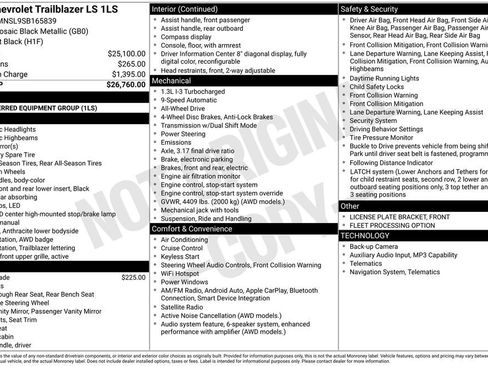 Used 2025 Chevrolet TrailBlazer LS AWD/4WD image 10