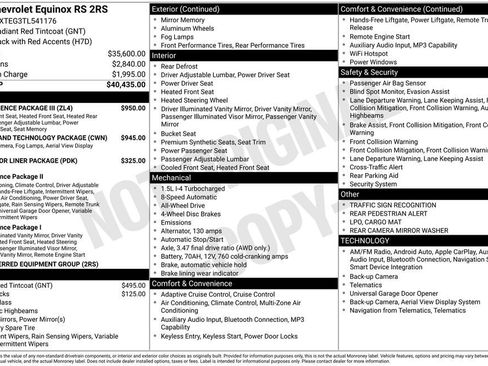 New 2026 Chevrolet Equinox RS w/ Convenience Package III AWD/4WD image 11