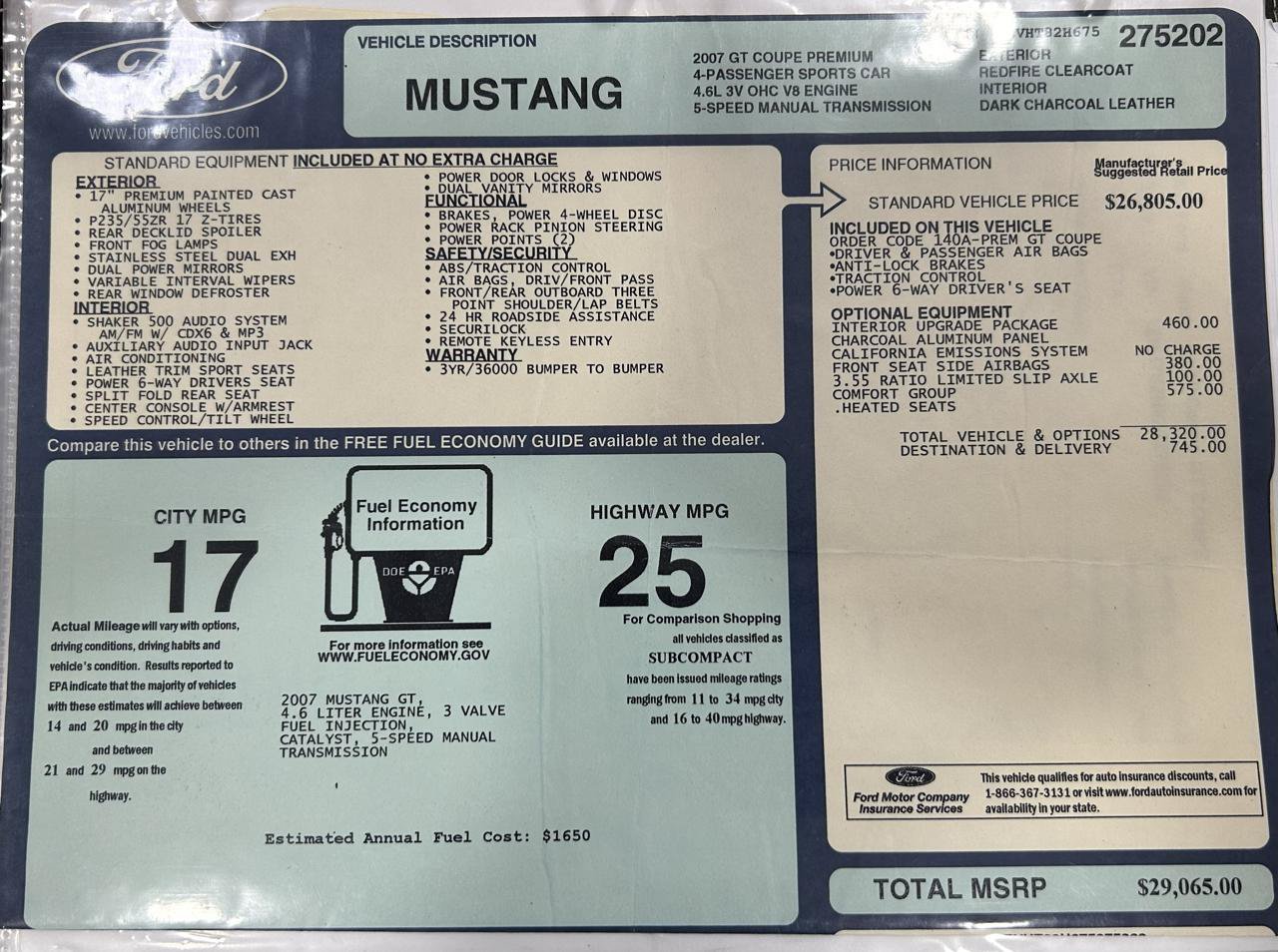 Used 2007 Ford Mustang GT RWD image 29
