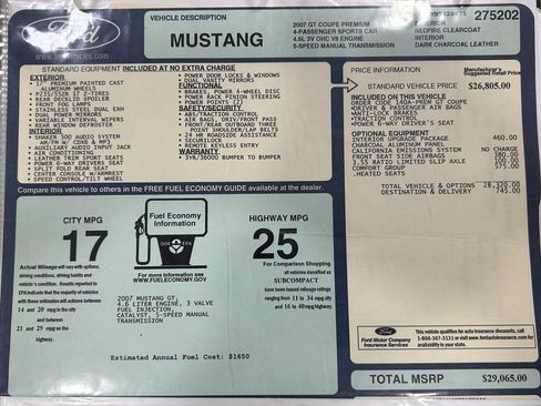 Used 2007 Ford Mustang GT RWD image 29