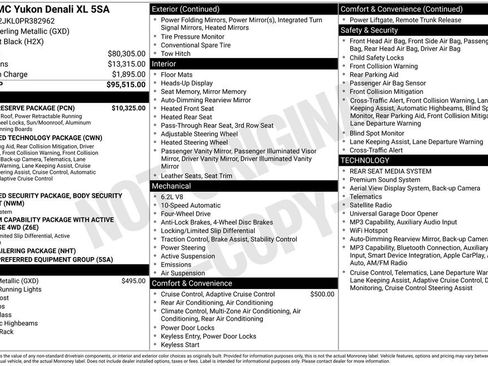 Used 2023 GMC Yukon XL Denali w/ Denali Reserve Package AWD/4WD image 4