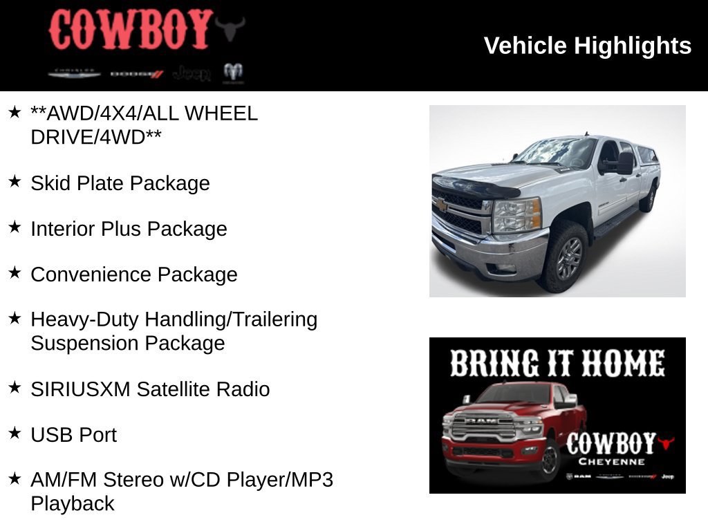 Used 2012 Chevrolet Silverado 2500 LT w/ Interior Plus Package AWD/4WD image 2