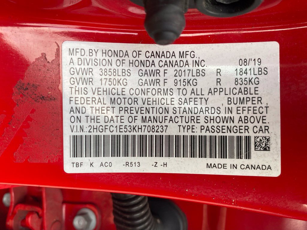 Used 2019 Honda Civic Si image 19