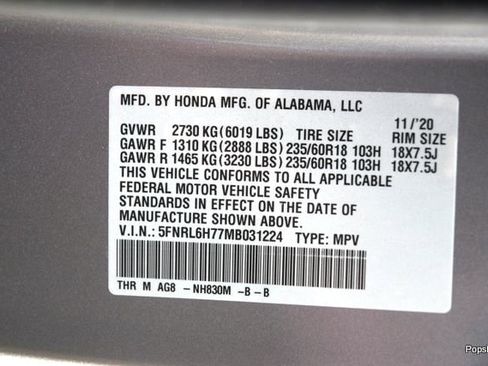 Used 2021 Honda Odyssey EX-L image 24