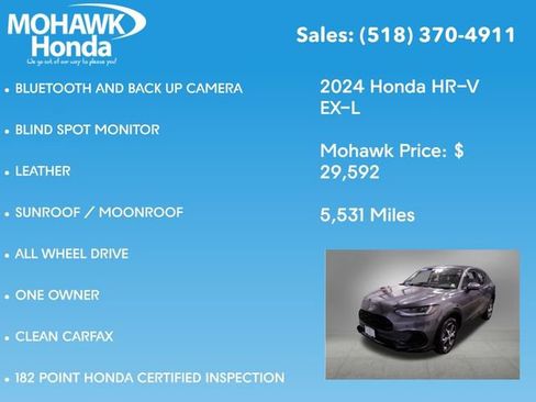Certified 2024 Honda HR-V EX-L image 8
