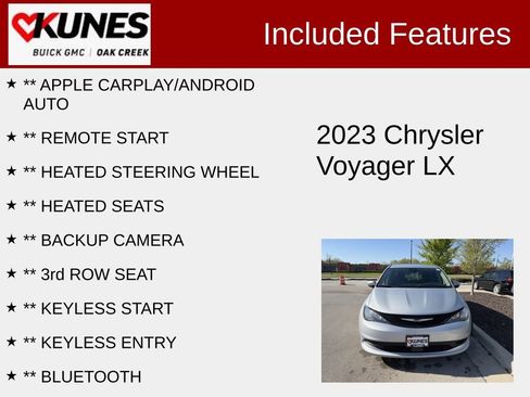 Used 2023 Chrysler Voyager LX FWD image 2