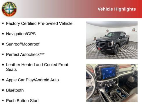 Used 2021 Ford F150 Lariat w/ Equipment Group 502A High AWD/4WD image 2