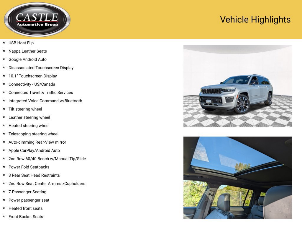 Used 2021 Jeep Grand Cherokee L Overland w/ Quick Order Package 25N AWD/4WD image 7