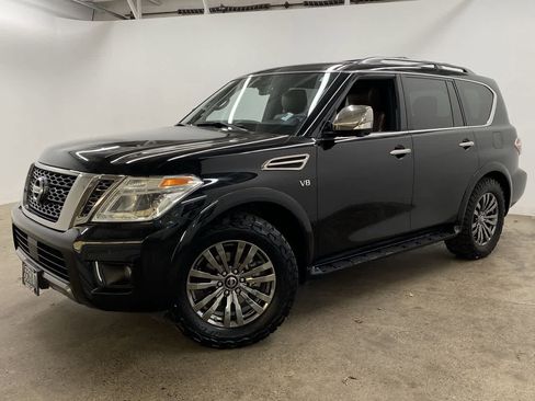 Used 2019 Nissan Armada Platinum w/ Captain's Chairs Package AWD/4WD image 1