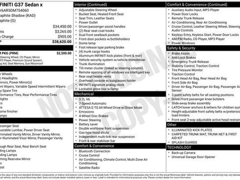 Used 2013 INFINITI G37 x w/ Premium Pkg image 43