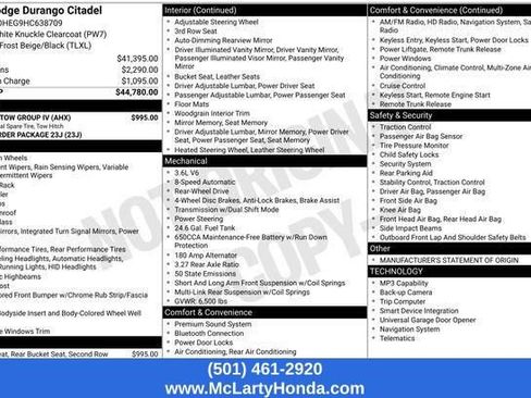 Used 2017 Dodge Durango Citadel w/ Trailer Tow Group IV RWD image 19