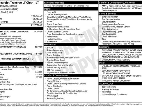 Certified 2020 Chevrolet Traverse LT image 4