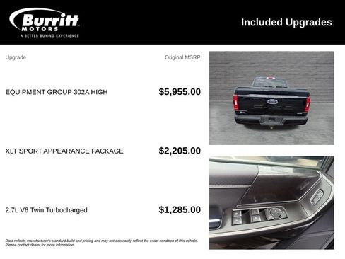 Used 2022 Ford F150 XLT w/ Equipment Group 302A High AWD/4WD image 3