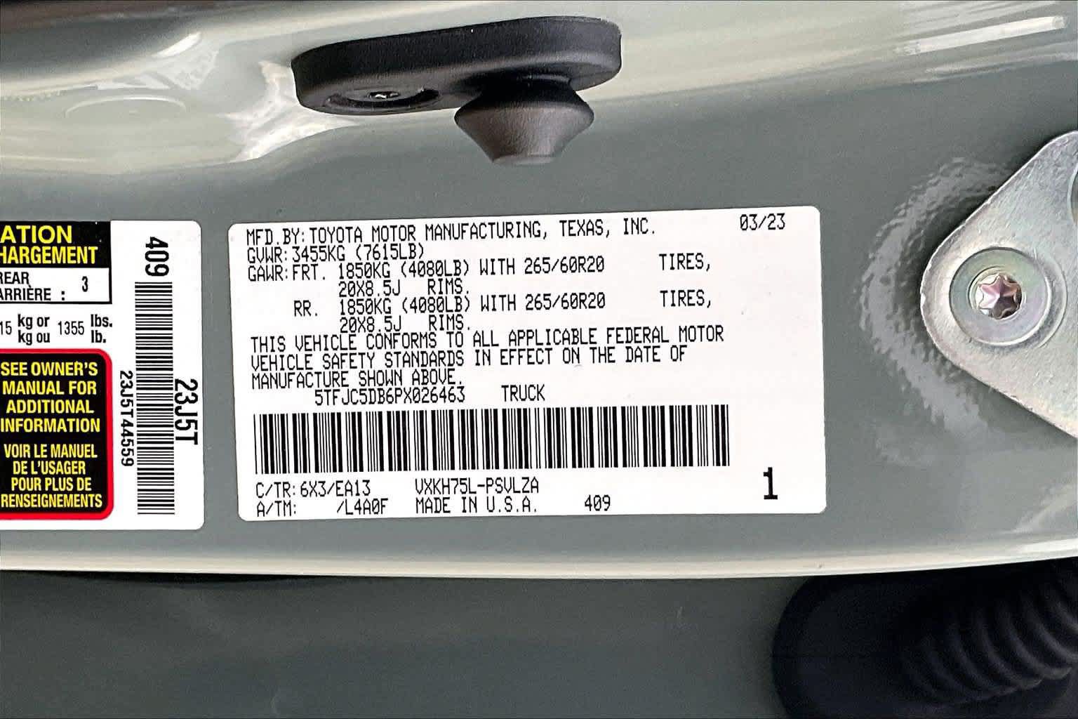 Used 2023 Toyota Tundra Limited w/ TRD Off-Road Package AWD/4WD image 20