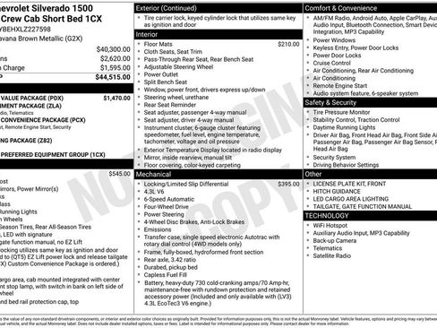 Used 2020 Chevrolet Silverado 1500 Custom w/ Custom Value Package AWD/4WD image 16
