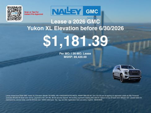 New 2026 GMC Yukon XL Elevation w/ Elevation Premium Package AWD/4WD image 3