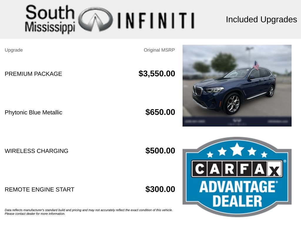 Used 2024 BMW X3 sDrive30i w/ Premium Package RWD image 5