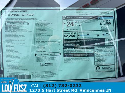 New 2024 Dodge Hornet GT w/ Cold Weather Group image 22