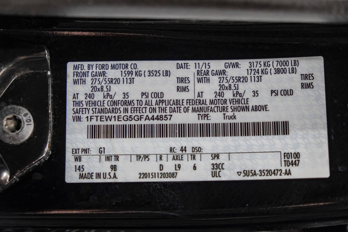 Used 2016 Ford F150 Platinum w/ Equipment Group 701A Luxury AWD/4WD image 66