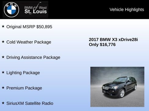 Used 2017 BMW X3 xDrive28i AWD/4WD image 8