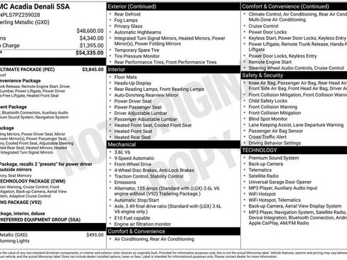 Used 2023 GMC Acadia Denali w/ Denali Ultimate Package FWD image 2