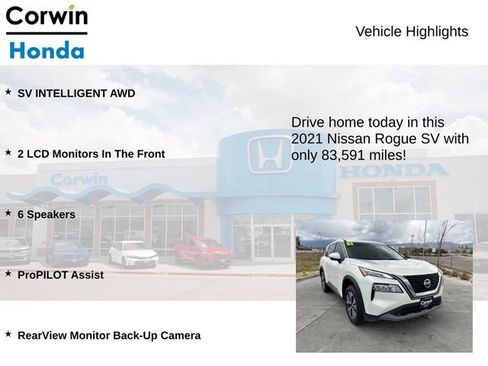 Used 2021 Nissan Rogue SV AWD/4WD image 6