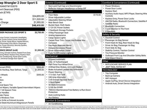 New 2026 Jeep Wrangler Sport S image 47